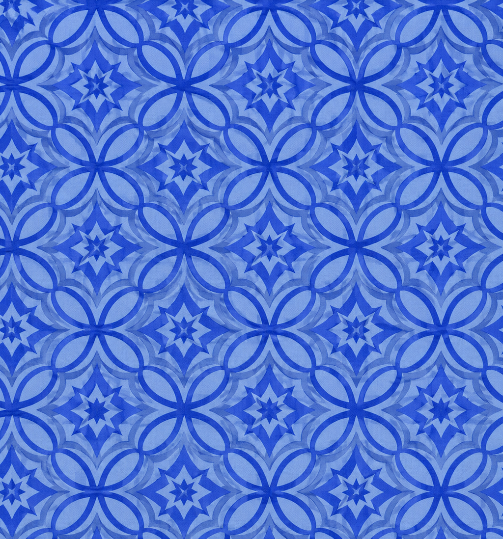 Blue Pattern Swimming Suit