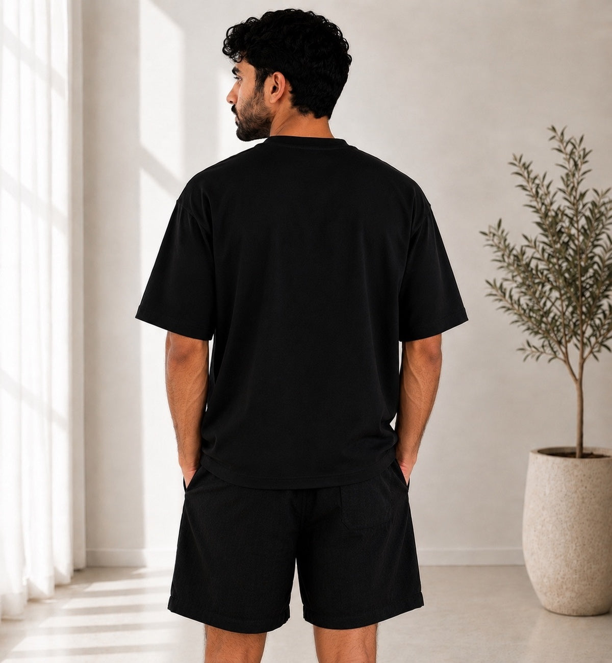Black Plain T-shirt