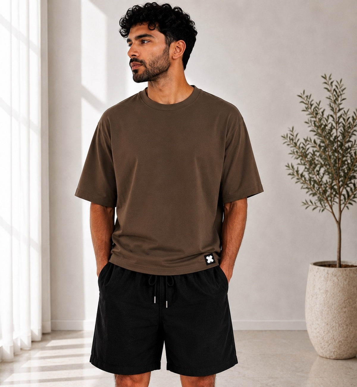 Brown Plain T-shirt