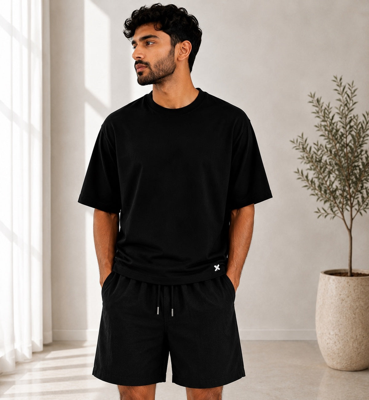 Black Plain T-shirt