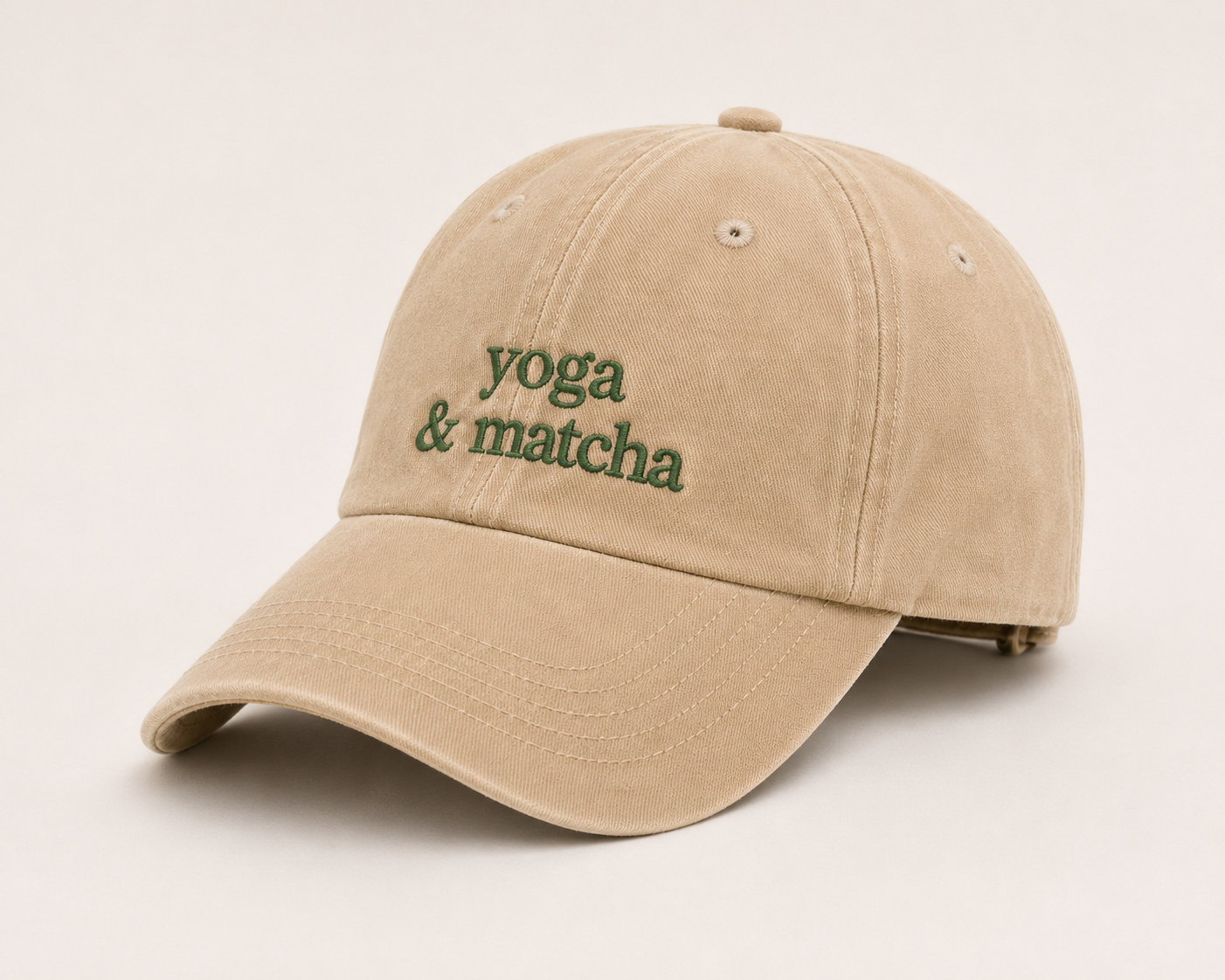Yoga & Matcha Beige Cap