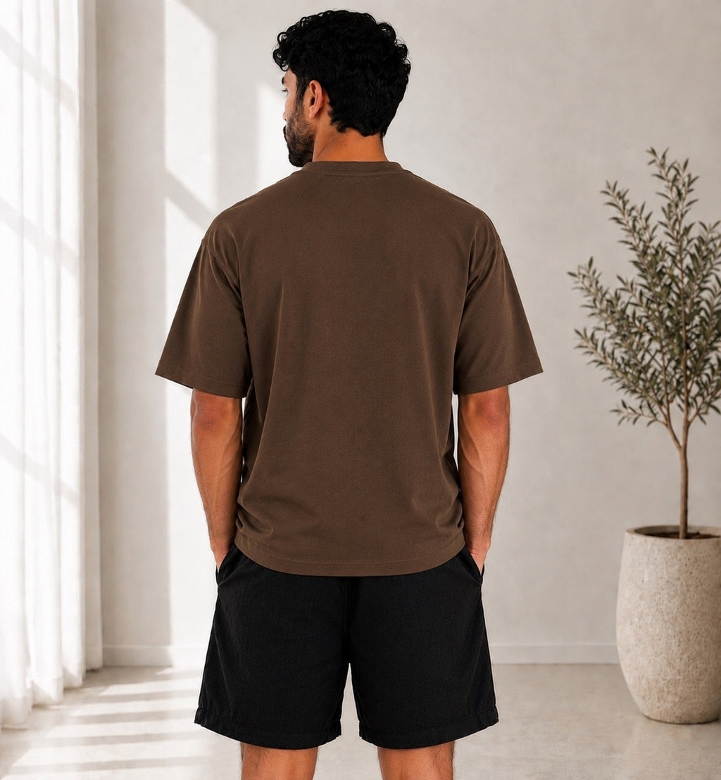 Brown Plain T-shirt