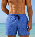 Blue Pattern Swimming Suit
