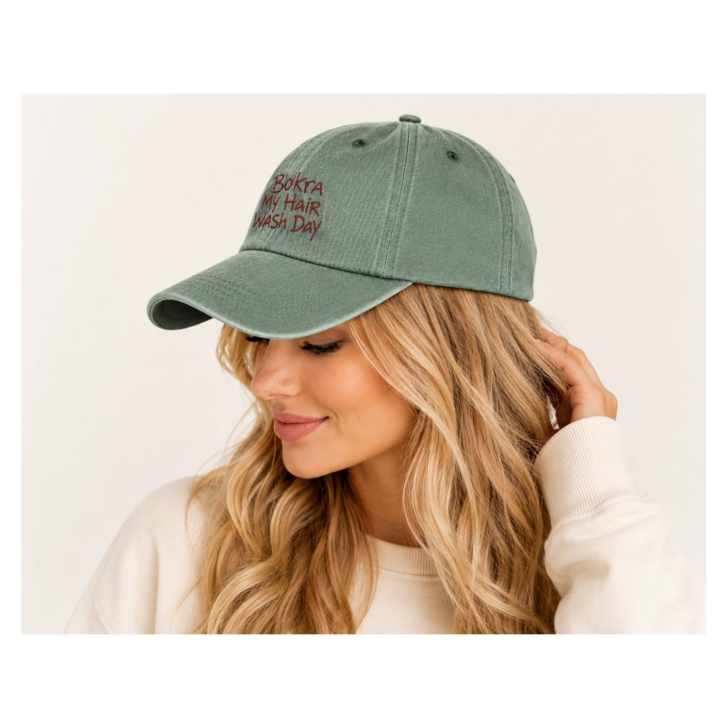 Bokra My Hair Wash Day Green Cap