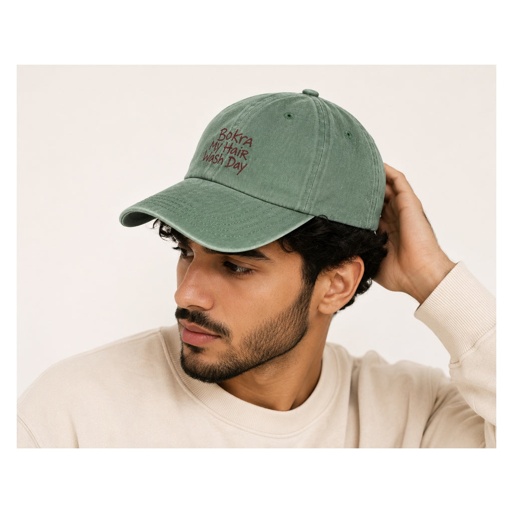 Bokra My Hair Wash Day Green Cap