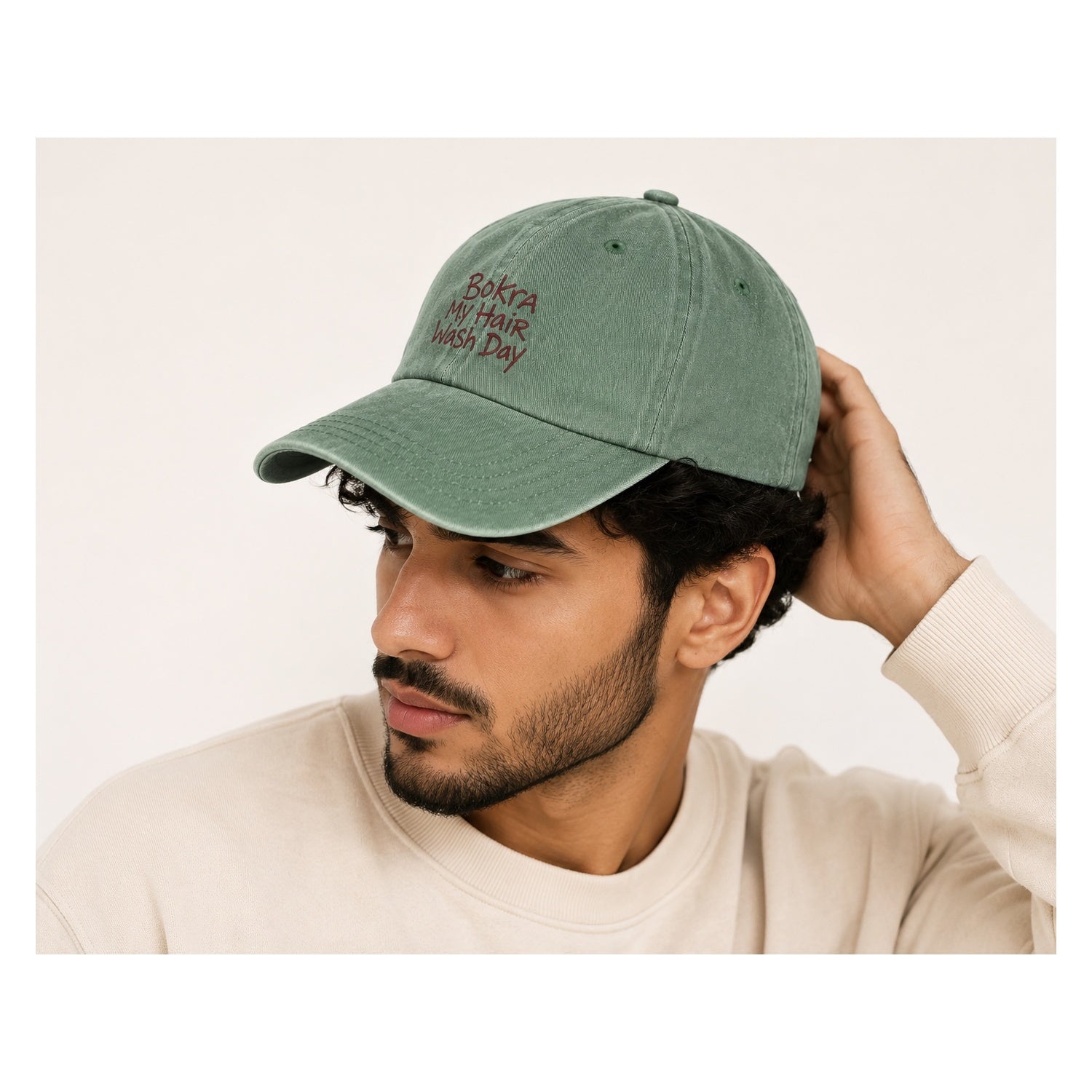 Bokra My Hair Wash Day Green Cap