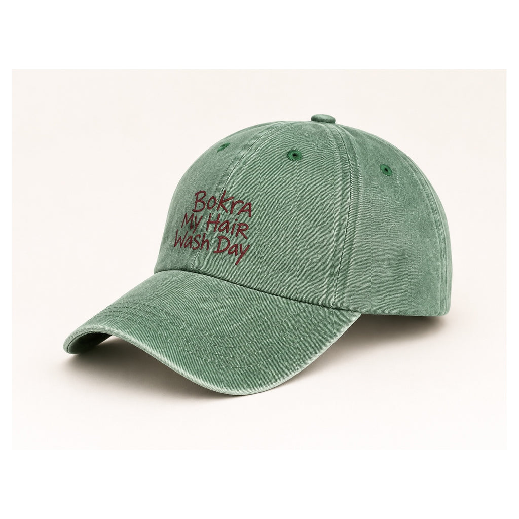 Bokra My Hair Wash Day Green Cap
