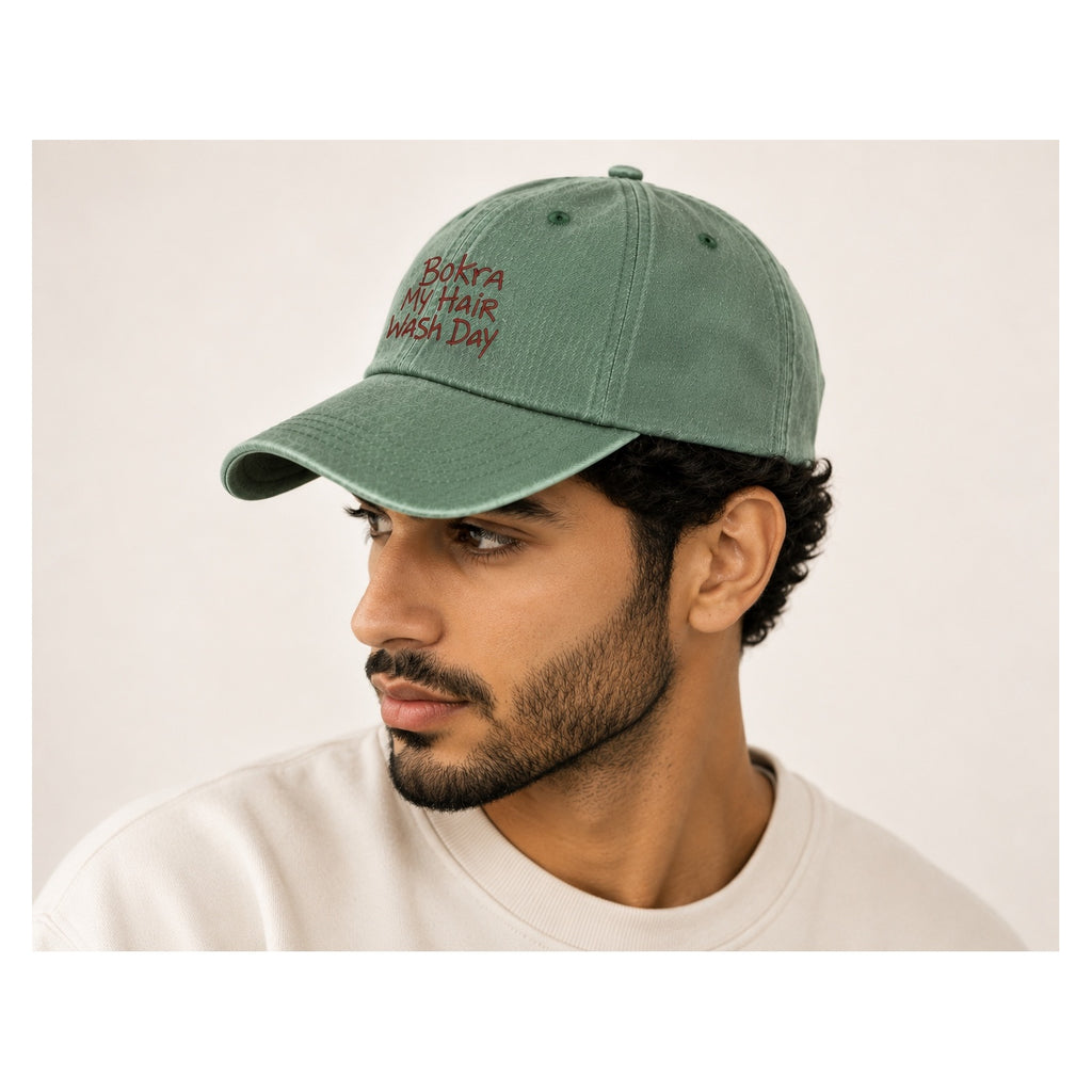Bokra My Hair Wash Day Green Cap