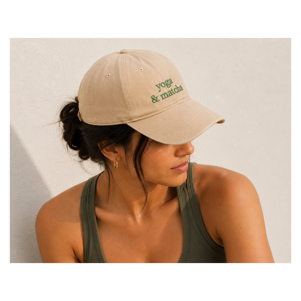 Yoga & Matcha Beige Cap