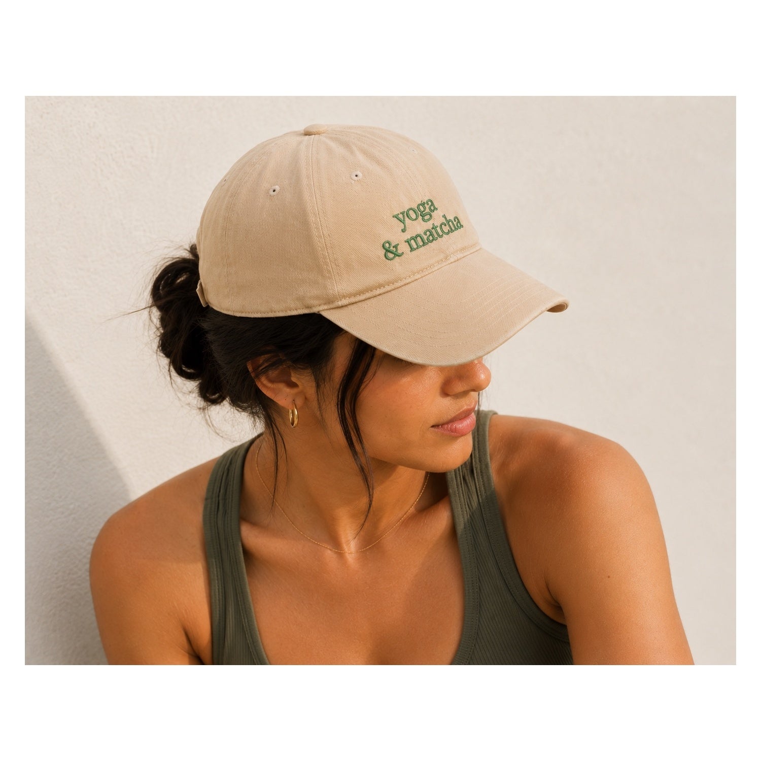 Yoga & Matcha Beige Cap