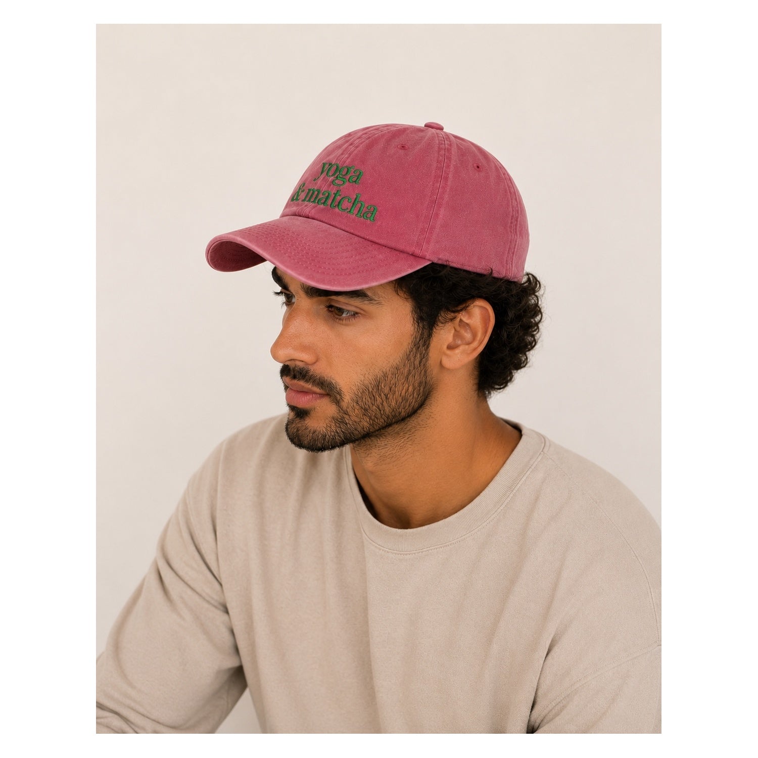 Yoga & Matcha Burgundy Cap